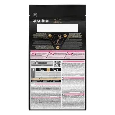 Dos de l'emballage PRO PLAN® DELICATE DIGESTION Adult Riche en Dinde