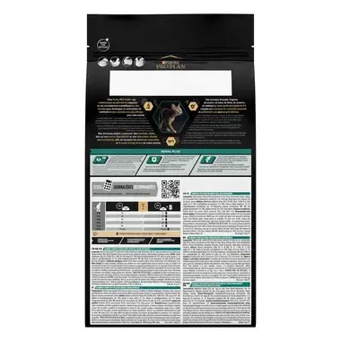 Achterzijde van de verpakking PRO PLAN® RENAL PLUS Adult Rijk aan Kip