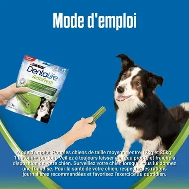 DENTALIFE® ActivFresh® Moyen Chien (12-25kg) - Bâtonnets à mâcher