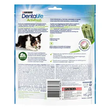 DENTALIFE® ActivFresh® Moyen Chien (12-25kg) - Bâtonnets à mâcher