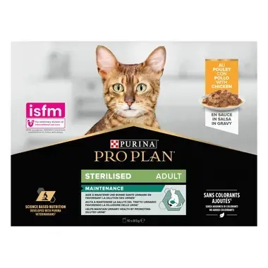 PRO PLAN® Cat Sterilised Adult en Sauce Au Poulet