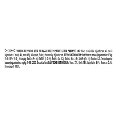 PRO PLAN® STERILISED Adult Mousse met Tonijn en Zalm