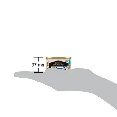 Dos de l'emballage PRO PLAN® ADULT 7+ Mousse au Thon