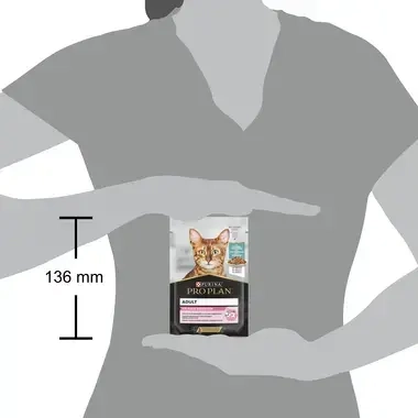 PRO PLAN® NUTRISAVOUR Adult Cat Delicate in Saus Rijk aan Oceaanvis