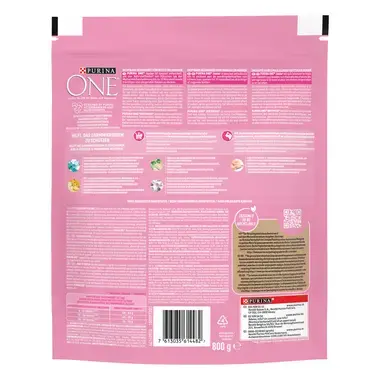 Verpakking Purina ONE® Junior kitteneten met de heerlijke smaak van kip