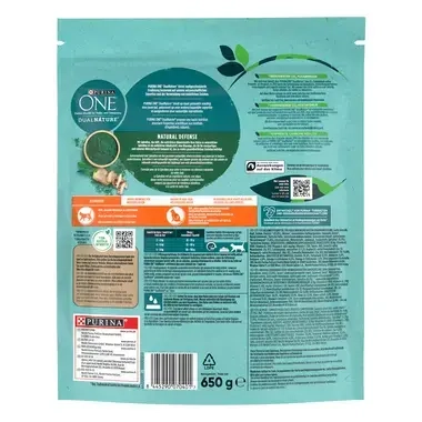 Purina ONE® Dual Nature met Spirulina Rijk aan Zalm Voor gesteriliseerd katten
