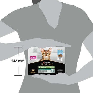 PRO PLAN® NUTRISAVOUR Sterilised Adult Cat Terrine met Kabeljauw