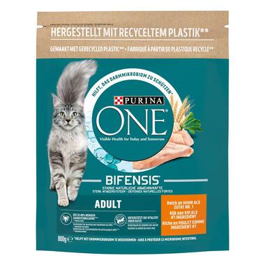 Emballage Purina ONE® Adult Croquettes pour chat adulte au poulet et céréales complètes