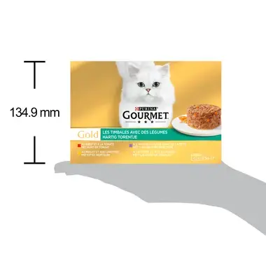 Verpakkingsafmetingen GOURMET® Gold Hartig Torentje met Groenten