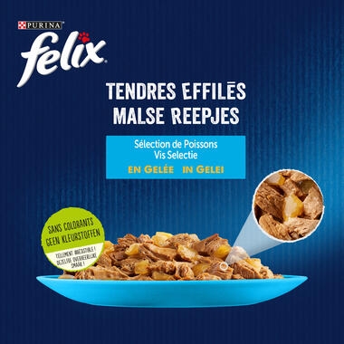 Felix Tendres Effilés Poissons en Gelée