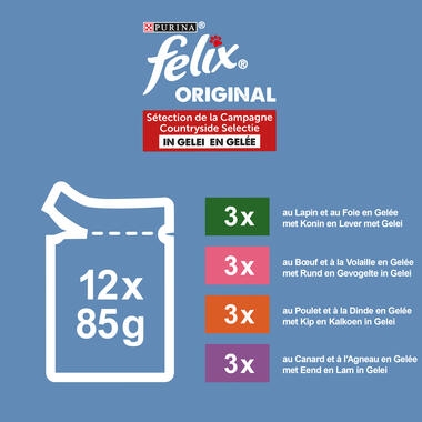 Felix Original Sélection de la Campagne en Gelée