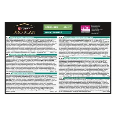 PURINA® PRO PLAN® Adult Sterilised Adult Thon & Saumon