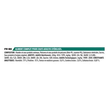 PURINA® PRO PLAN® Adult Sterilised Adult Thon & Saumon