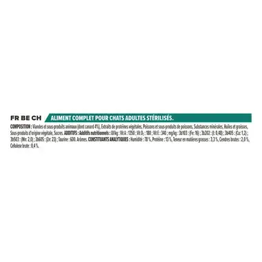 PURINA® PRO PLAN® Adult Sterilised Adult Canard en Sauce