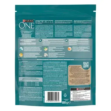 Verpakking Purina ONE® Kat Adult droogvoer kat rijk aan zalm en granen 