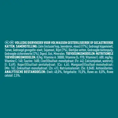 PURINA ONE® High Protein Rijk aan Zalm - Droge Voeding Kat