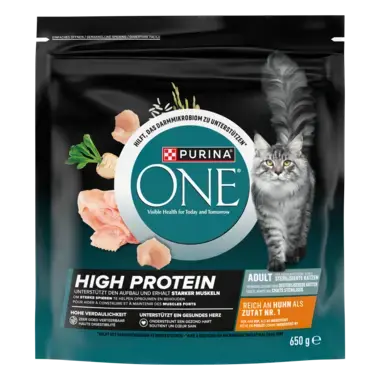PURINA ONE® High Protein Riche en Poulet - Croquettes Chat