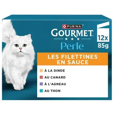 GOURMET™ Perle Les Filettines en Sauce - Sachets pour chat