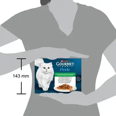 GOURMET™ PERLE Les Filettines avec des Légumes en Sauce - Sachets pour chat