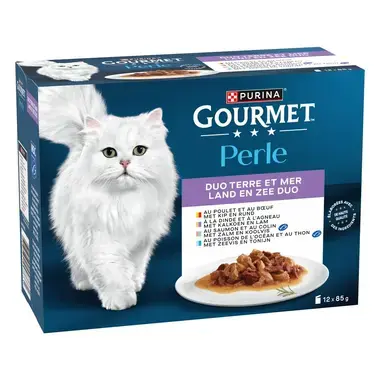 GOURMET™ PERLE DUO Terre et Mer - Sachets pour chat