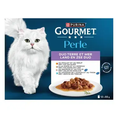 GOURMET™ PERLE DUO Terre et Mer - Sachets pour chat