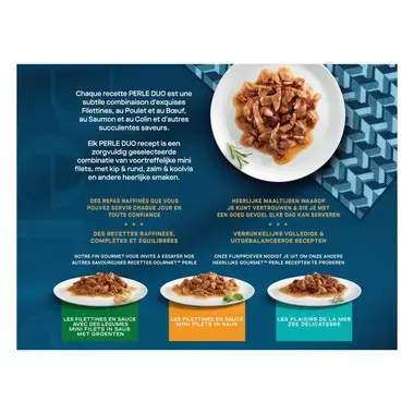 GOURMET™ PERLE DUO Terre et Mer - Sachets pour chat