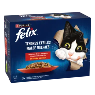 FELIX® TENDRES EFFILÉS Sélection de Campagne en Gelée