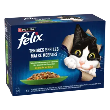 FELIX® TENDRES EFFILÉS Sélection de Campagne en Gelée avec des Légumes