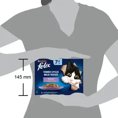 FELIX® TENDRES EFFILÉS Sénior Sélection Mixte en Gelée