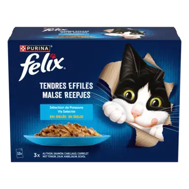 FELIX® TENDRES EFFILÉS Sélection de Poissons en Gelée