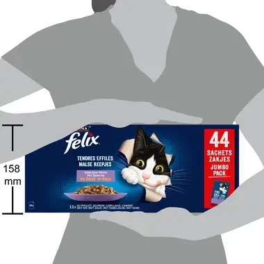 FELIX® MALSE REEPJES Selectie met Vlees en Vis in Gelei