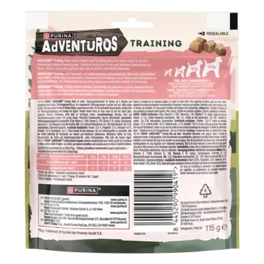 Snack Adventuros Training Saumon packaging arrière