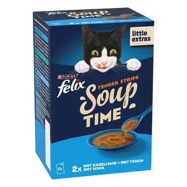 FELIX® Soup Filets Vis Selectie kattenvoer nat