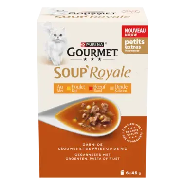 GOURMET™ Soup' Royale au Bœuf, au Poulet ou à la Dinde, garni de légumes et de pâtes ou de riz