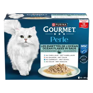 GOURMET™ Perle Les Emiettés de L'Océan en Sauce - Sachets pour chat