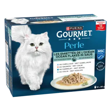 GOURMET™ Perle Les Emiettés de L'Océan en Sauce - Sachets pour chat