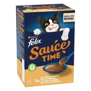 FELIX® Sauce Time au goût de Poulet et au goût de Dinde 