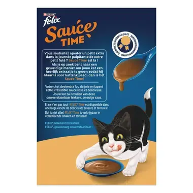 FELIX® Sauce Time met Kip- en Kalkoensmaak kat natvoer