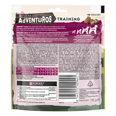Snack Adventuros Training Lamb packaging back