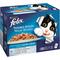 Emballage PURINA® FELIX® TENDRES EFFILES Sélection de Poissons en Gelée Aliment complet pour chat