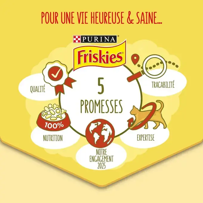 Les 5 promesses Friskies