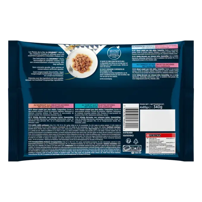 Dos d' Emballage GOURMET® PERLE PLAISIRS DE LA MER