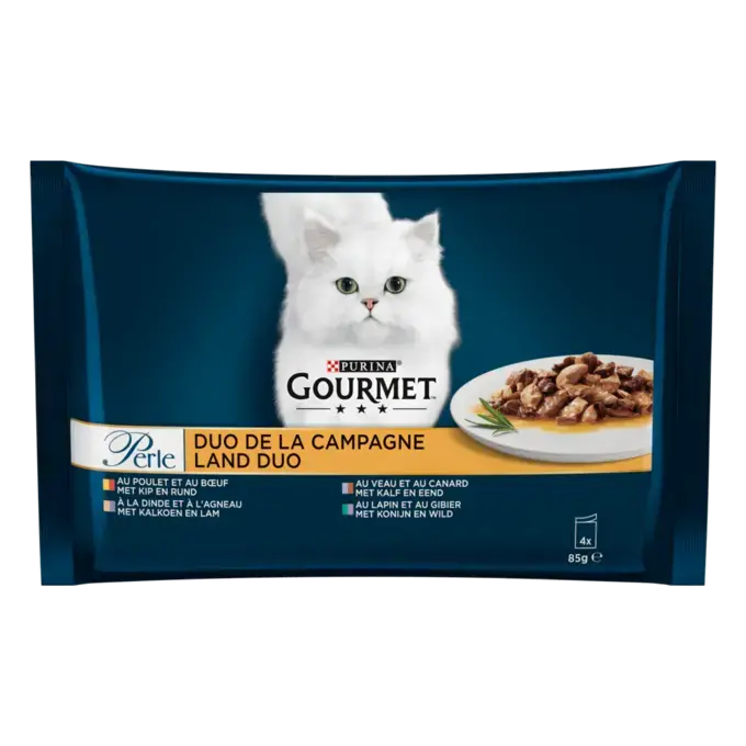 Verpakking GOURMET® PERLE DUO VAN VLEES