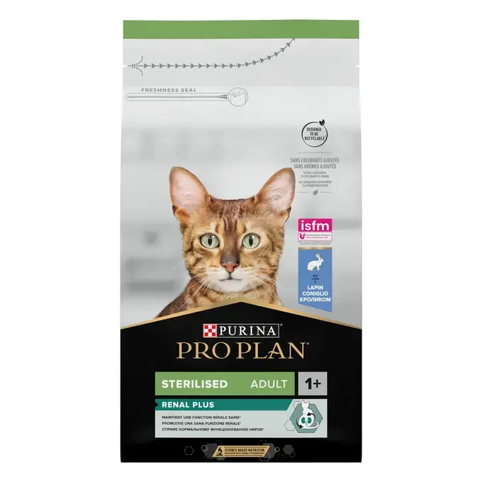 PRO PLAN® RENAL PLUS Sterilised Adult au Lapin