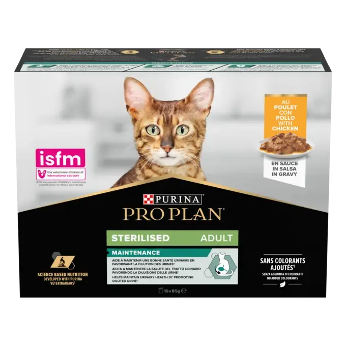 PRO PLAN® Cat Sterilised Adult en Sauce Au Poulet