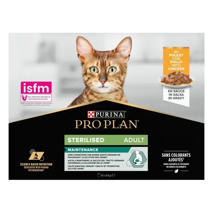 PRO PLAN® Cat Sterilised Adult en Sauce Au Poulet