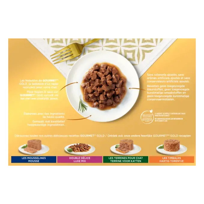 Découvrez les autres délicieuses recettes et variétés GOURMET GOLD