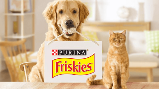 Friskies Photo met hond en kat