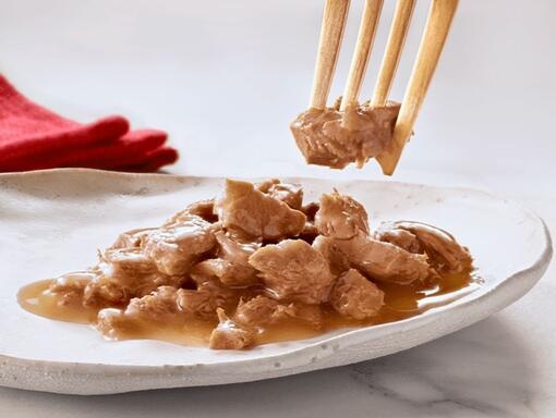 Gastronomische Ma Petit maaltijd geserveerd op een bord