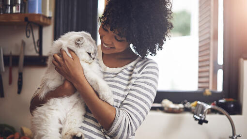 Vrouw met kat